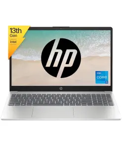 HP Laptop 15, 13th Gen Intel Core i5-1335U, 15.6-inch (39.6 cm), FHD, 16GB DDR4, 512GB SSD, Intel Iris Xᵉ Graphics, FPR, FHD Camera, Metal Body Backlit KB (Win 11, MSO 2021, Silver, 1.59 kg), hr0001TU