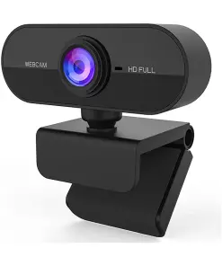 Plug-And-Play Full HD 1080p Webcam With Microphone, Autofocus, Adjustable Viewing Angle Web Cam