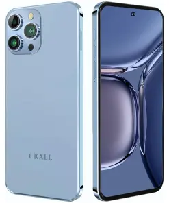 IKALL S2 Smartphone with 21MP Camera (6.8" HD Display, 6GB, 128GB Storage) (Blue)