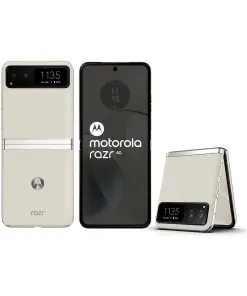Motorola Razr 40 (Vanilla Cream, 8GB RAM, 256GB Storage) External AMOLED Display 6.9" AMOLED 144Hz Display  64MP Main Camera Android 13