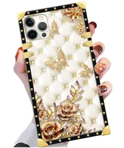 Square Soft TPU Shockproof Protective Hard PC Case For iPhone 13 Mini 