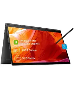 HP Envy x360 for Creators 12th Gen Intel Core i7-1255U, 15.6inch(39.6 cm) FHD OLED 500 Nits Micro-Edge Display (16GB RAM/1TB SSD/B&O/NVIDIA GeForce RTX 2050/Win 11/Fast Charge/Pen)