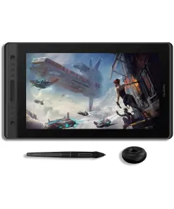 HUION KAMVAS Pro 16 Graphics Drawing Tablet with Screen Full-Laminated Graphics Monitor with Battery-Free Stylus Tilt Pen 8192 Pressure 6 Hot Keys Touch Bar - 15.6inch Graphic Tablet for PC/MAC/Linux