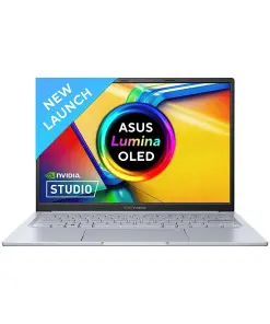 ASUS Creator Series Vivobook 14X OLED (2023), Intel Core i7-12650H 12th Gen, 14" (35.56 cm) 2.8K 90Hz OLED, Laptop (16GB/1TB/4GB RTX 2050/Win11/Office 2021/FP/Silver/1.4 kg)
