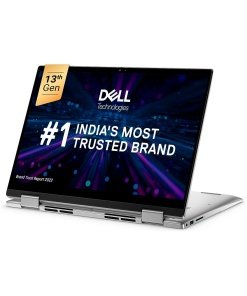 Dell Inspiron 7430 2in1 Touch Laptop, Intel Core i3-1315U/8GB LP DDR5/1TB SSD/14.0" (35.56cm) FHD+ WVA with Comfort View Support/Active Pen/Win11+MSO'21/Platinum Silver