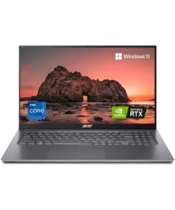 Acer Swift X Intel Core i7-11390H Processor 16.1" (40.89cms) Premium Powerful Laptop- (16 GB/1TB SSD/Win 11 Home/NVIDIA GeForce RTX 3050 Ti 4GB Graphics/Steel Grey