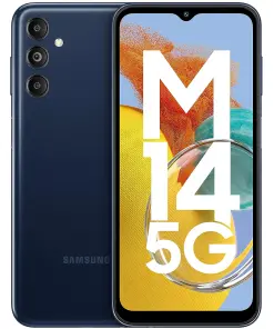Samsung Galaxy M14 5G (Berry Blue, 4GB, 128GB Storage) 50MP Triple Cam Segment's Only 5G Smartphone Android 13 Without Charger