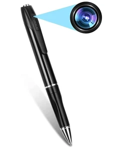 TECHNOVIEW Spy 1080P Full Hd Pen Camera Hidden 100 Minutes Pen Battery Life Pocket Security Indoor Outdoor Body Camera with Video Audio Recording Secret Pen