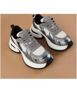 Multi Tone Colourblock High Top Sneakers for Trendy Street Looks