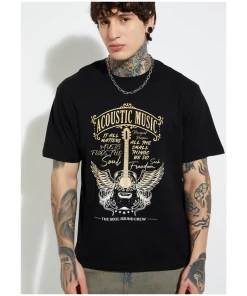 Men’s Casual Wear Printed Round Neck T-shirt