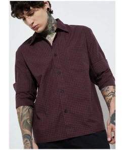 Menβs Checkered Everyday Wear Regular Fit Shirt