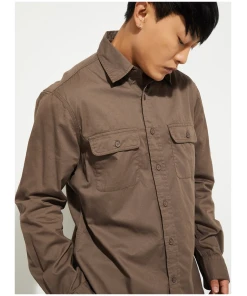 Menβs Everyday Wear Solid Regular Fit Shirt