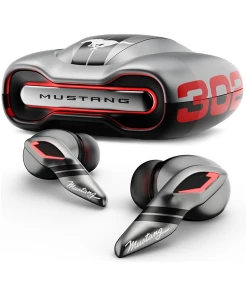 Mustang Torq Wireless in Ear Earbuds with 60H Playtime, App Support, Quad Mic ENC, 45ms Low Latency, 13mm Driver, Breathing LEDs,Touch Controls