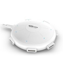 Portronics POR 343 UFO USB Home Charger 6 Ports 8A Charging Station For Smartphones And Tablets - White