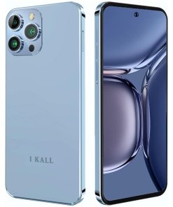 IKALL S2 Smartphone with 21MP Camera (6.8" HD Display, 6GB, 128GB Storage) (Blue)