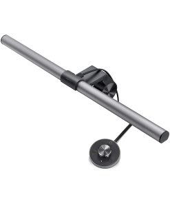 ScreenBar Plus Reading LED Computer Monitor Light Lamp With Desktop Dial, Auto-Dimming and Hue Adjustment, No Screen Glare, Space Saving