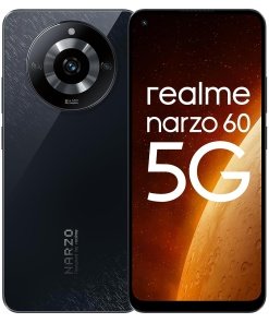 Realme narzo 60 5G (Cosmic Black,8GB+128GB) 90Hz Super AMOLED Display Ultra Sharp 64 MP Camera With 33W Charger