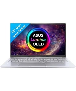 ASUS Vivobook S 15 OLED (2023), Intel Core EVO i5-13500H 13th Gen, 15.6"/Silver) (39.62 cm) 2.8K 120Hz OLED, Thin & Light Laptop (16GB/512GB SSD/Windows 11/Silver)