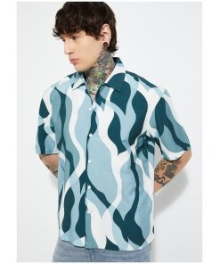 Stylish Printed Relaxed Fit Shirt for Men