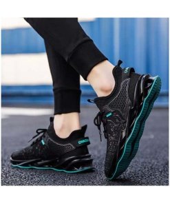 Casual Men’s Flying Woven Sneakers Suitable for Travel Work Gym and Weekend Outing