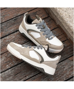 All Day Comfort Mens Sneakers with Rounded Toe and Impact Resistant Sole